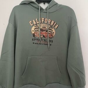 Green California Adventure Hoodie